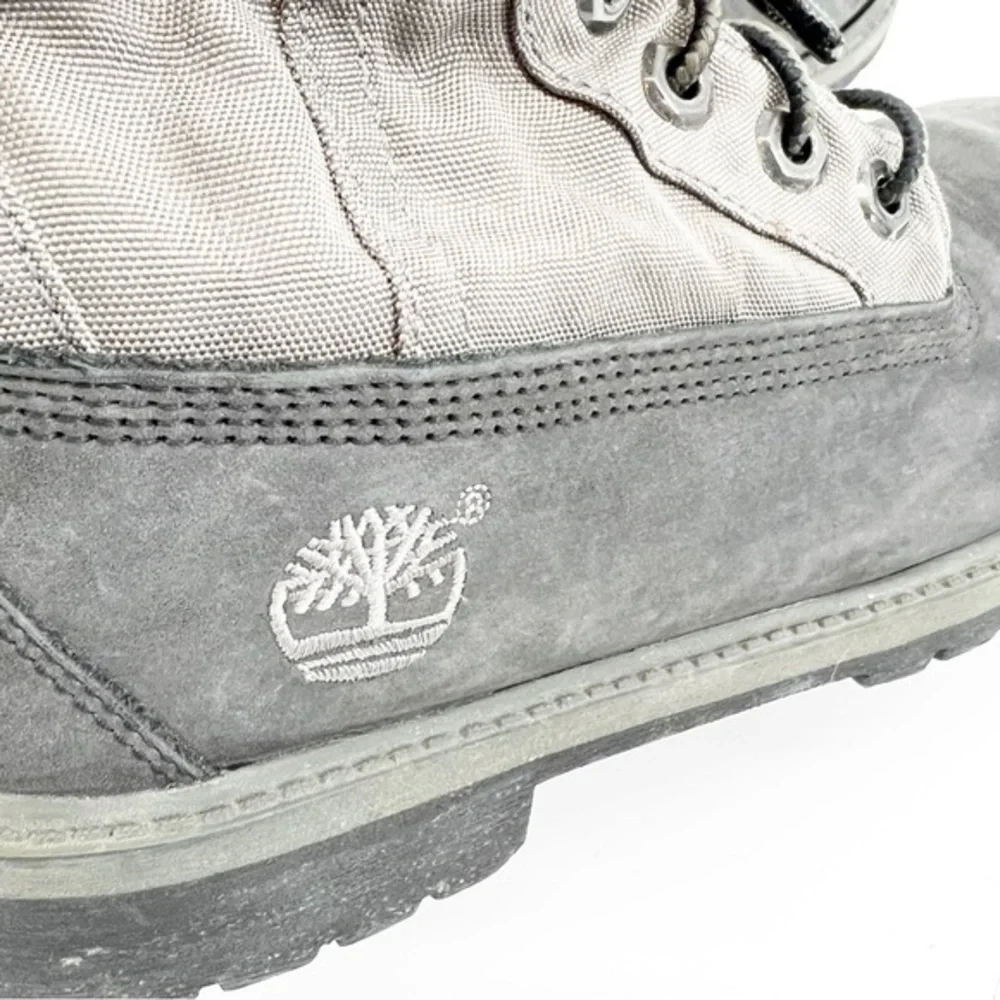 Timberland Roll Top Quilted‎ Gray Boot Size 6